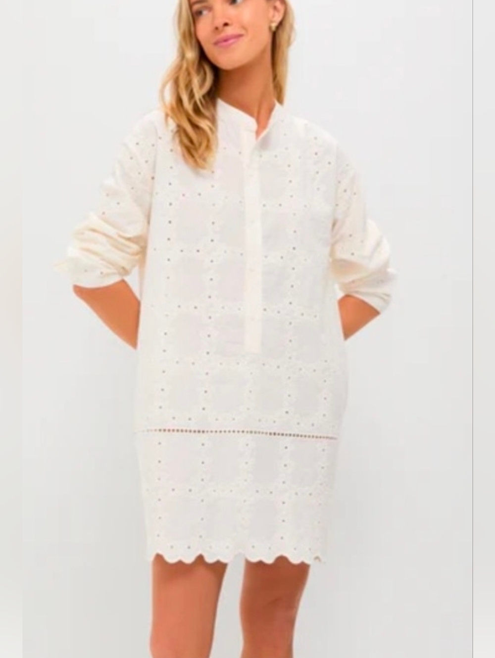 Pomander Place Ivory Eyelet Penny Dress Size Small